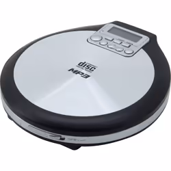 Soundmaster CD9220 Lecteur de CD Lecteur CD personnel Noir, Acier inoxydable