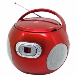 Soundmaster SCD2120, 1,33 kg, Rouge, Lecteur CD portable