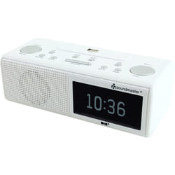 Soundmaster UR8350WE Radio portable Horloge Numérique Blanc