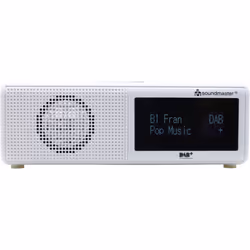 Soundmaster UR8350WE Radio portable Horloge Numérique Blanc