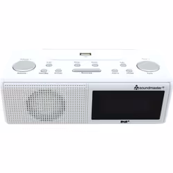 Soundmaster UR8350WE Radio portable Horloge Numérique Blanc - Vue supplémentaire 4
