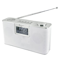 Soundmaster DAB700WE Personnel Analogique et numérique Argent, Blanc