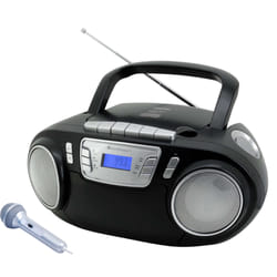 Soundmaster SCD5800SW Analogique 3 W FM, PLL Noir, Argent Lecture de MP3
