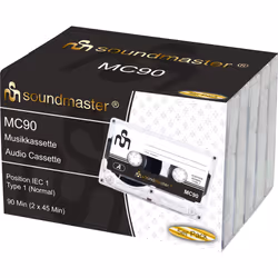 Soundmaster MC90 Cassette audio 90 min 5 pièce(s)
