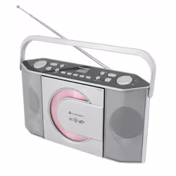 Soundmaster RCD1755SI, Analogique, UKW, Lecteur, CD, CD-R, CD-RW, Répéter, Argent