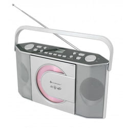 Soundmaster RCD1755SI Système stéréo portable Analogique UKW Argent Lecture de MP3