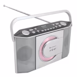Soundmaster RCD1755SI Système stéréo portable Analogique UKW Argent Lecture de MP3
