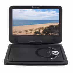 Soundmaster PDB1910SW Lecteur DVD/Blu-Ray portable Lecteur DVD portable Convertible 10.1" 1024 x 600 pixels Noir