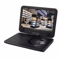 Soundmaster PDB1910SW Lecteur DVD/Blu-Ray portable Lecteur DVD portable Convertible 10.1" 1024 x 600 pixels Noir