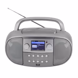 Soundmaster SCD7600TI Système stéréo portable Analogique et numérique 4 W DAB+, FM Titane Lecture de MP3