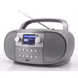 Soundmaster SCD7600TI Système stéréo portable Analogique et numérique 4 W DAB+, FM Titane Lecture de MP3