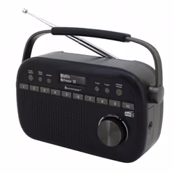Soundmaster DAB280, Portable, Analogique et numérique, DAB+, FM, 1,2 W, Noir, Alcaline
