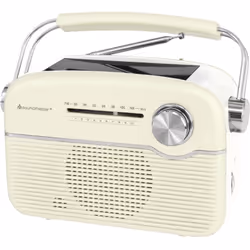 enquête Radio FM Panneau solaire Batterie Li-Ion intégrée 3,7 V/1200 mAh Prise casque Réglage manuel des stations Puissance d ...