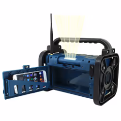 Soundmaster DAB85BL Radio portable Noir, Bleu