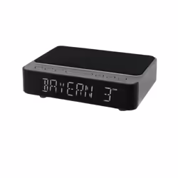 Soundmaster UR250AN, Horloge radio-pilotée, Noir, DAB+, FM, 5 W, LED, 150 mm