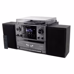 Soundmaster MCD5600SW, Noir, 2 platine(s), 10 W, DAB+, FM, 3,5 mm, Secteur