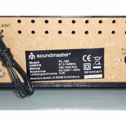 Soundmaster PL 186 Aluminium, Transparent