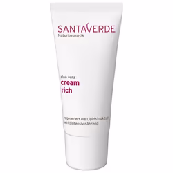 Santaverde Cream Rich, Crème de jour, Femmes, Peau sèche, Peau normale, Peau sensible, Decollete, Visage, Cou, Anti-rougeurs, ...