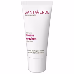 Santaverde Cream Medium Fragrance Free, Crème de jour, Femmes, Peau sèche, Peau normale, Peau sensible, Decollete, Visage, Co ...