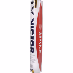 Tube de 12 volants de badminton Victor Service Speed 78
