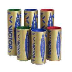 Volants de badminton VICTOR International Nylonball Shuttle 2000 - Tube de 6 Medium