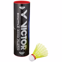 Tube de 6 volants de badminton Victor Nylon Shuttle 3000