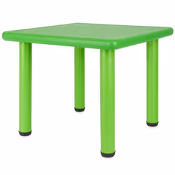 Bieco Table pour Enfant Vert Table Enfant 1- 8 ans env. 62x 62x 52 cm Réglable en Hauteur Table de Jardin Enfant