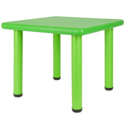 Bieco Table pour Enfant Vert  Table Enfant 1- 8 ans  env. 62x 62x 52 cm  Réglable en Hauteur  Table de Jardin Enfant