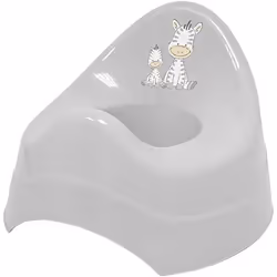 Bieco - gris pot avec motif de zèbre et de la musique à environ 28 x 28 x 22 cm à partir de 8 mois à 3 ans -