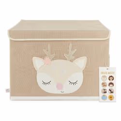Bieco 04000463, Boîte de rangement de jouets, Rose, Sable, Autonome, Garçon/Fille, Image, Motif animal