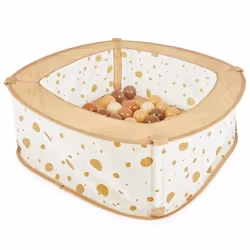 Bieco Pop up Bällebad Dots mit 50 Bällen, Tente, 1 an(s), Polyester, Beige