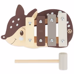 Bieco 24330024, Jouet musical, Xylophone, 1,5 an(s), Beige, Marron, Gris