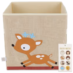 Bieco 04010458, Boîte de rangement de jouets, Chocolat, Sable, Autonome, Garçon/Fille, Image, Motif animal