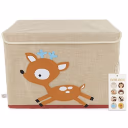 Bieco 04000458, Boîte de rangement de jouets, Chocolat, Sable, Autonome, Garçon/Fille, Image, Motif animal
