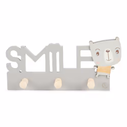 Bieco 24850001, Intérieure, Patère, Argent, Panneaux MDF, Bois, 250 mm, 40 mm