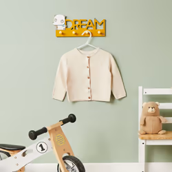 Bieco 24850002 crochet pour rangement à usage domestique Intérieure Patère Jaune 1 pièce(s)