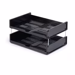 Durable 1700801058 bac de rangement de bureau Polystyrène Noir