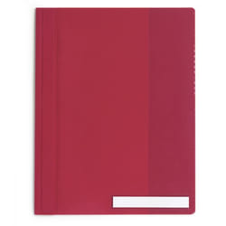 Durable CLEAR VIEW MANAGEMENT FILE A4 protège documents PVC Rouge, Transparent