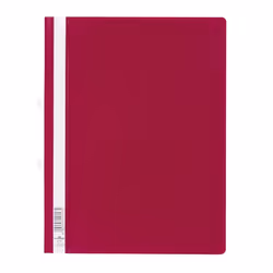 Durable Clear View Folder, Rouge, PVC, A4