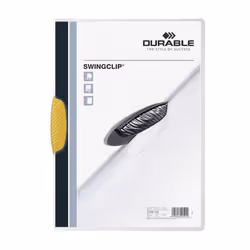 Durable Swingclip, Jaune, Polypropylène (PP), 30 feuilles, A4, 25 pièce(s)