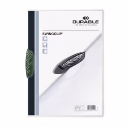 Durable Swingclip, Vert, Polypropylène (PP), 30 feuilles, A4, 25 pièce(s)