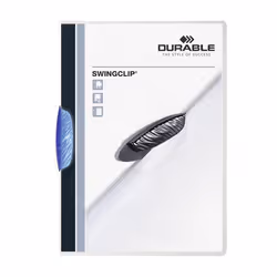 Durable Swingclip, Bleu, Plastique, 30 feuilles, A4