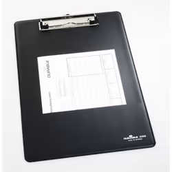 Durable 2350 bloc-notes Noir, Acier inoxydable