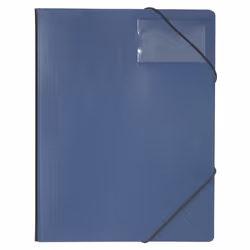 Durable 2320-07, A4, PVC, Bleu, Portrait, 150 feuilles, Elastique