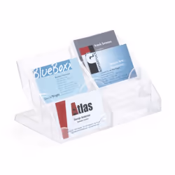 Durable 2439 rangement de cartes de visites Plastique Transparent