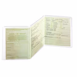 Durable 214219 portefeuille, étui pour cartes, support de documents de voyage Emplacement Transparent
