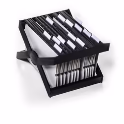 Durable 260058 bac de rangement de bureau Polystyrène Anthracite