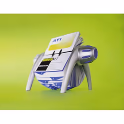 Durable Visifix flip rangement de cartes de visites Bleu, Argent - Vue supplémentaire 4
