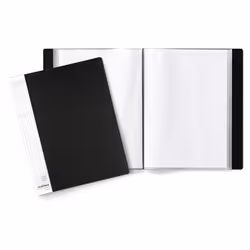 Durable DURALOOK, Noir, Polypropylène (PP), 50 pochettes, Portrait, A4
