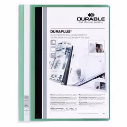Durable DURAPLUS, Vert, Transparent, A4, 1 pochettes
